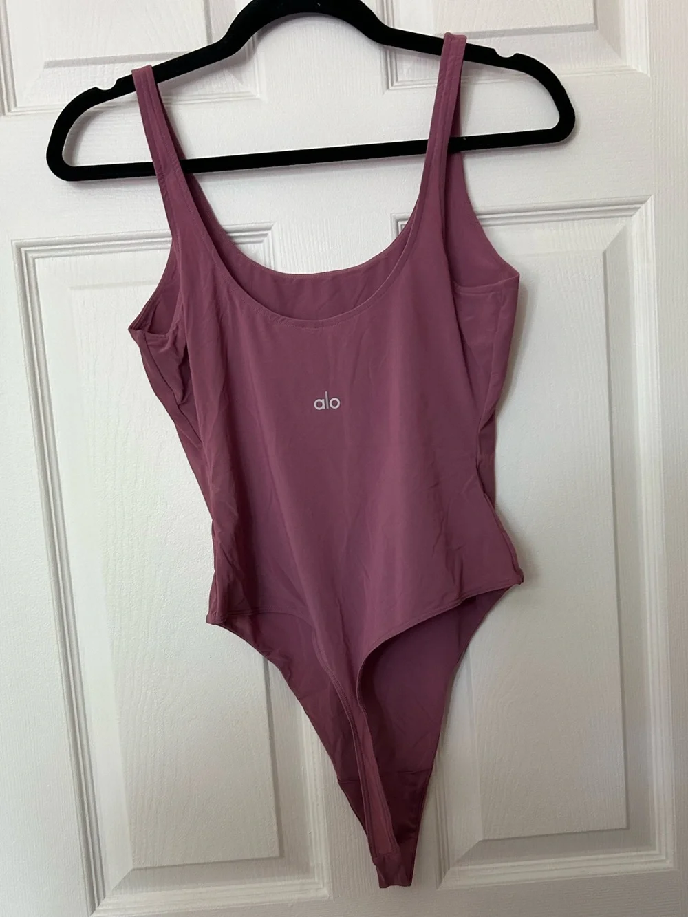 NWOT Alo Yoga Mesh Sheer Illusion Bodysuit - Soft Mulberry